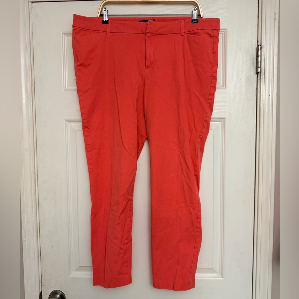 Old Navy Women's Bright Coral Chino Pants
